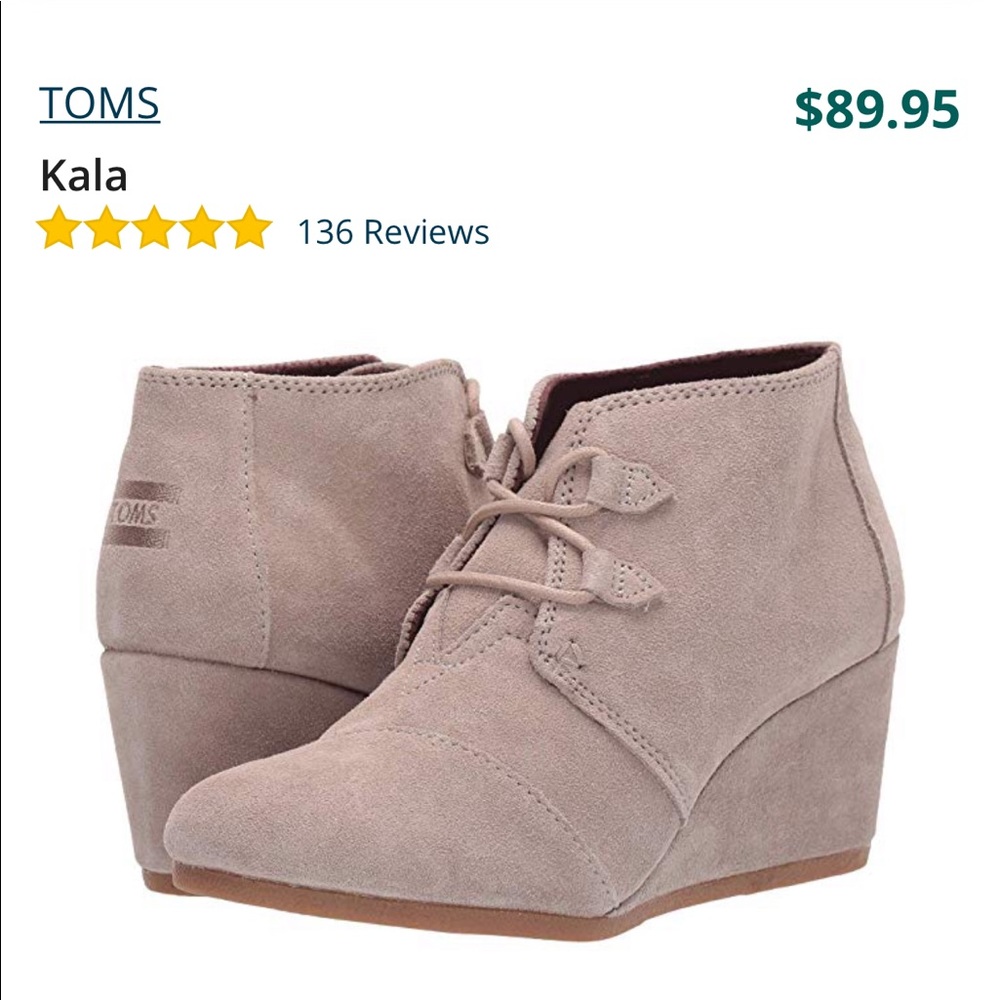 Toms Kala Wedge Booties